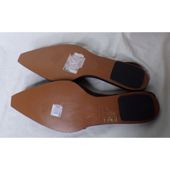 🆕 ATP ATELIER Cortina Pointed Toe Slingback Flat Shoe 8 Black - Picture 13 of 13